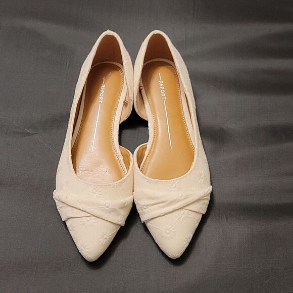 BRAND NEW REPORT POINTED D'ORSAY BALLET FLATS - Picture 1 of 15